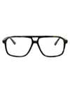 Calvin Klein Khaki Havana Acetate Glasses In Gray