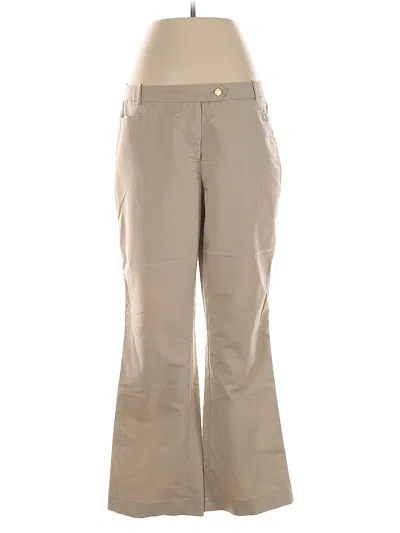 Pre-owned Calvin Klein Khaki Pant In Brown
