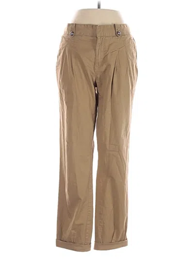 Pre-owned Calvin Klein Khaki Pant In Tan