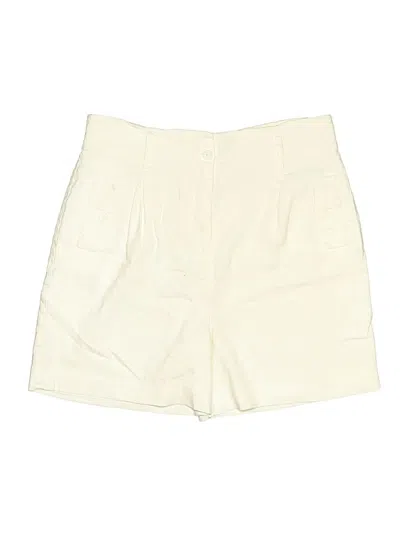 Pre-owned Calvin Klein Khaki Shorts In White