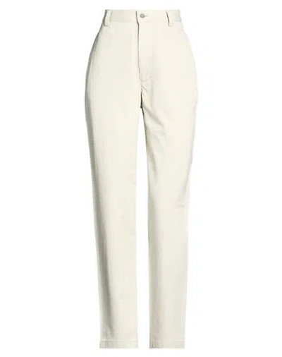 Calvin Klein Khakis Collection Woman Pants Beige Size 27w-32l Cotton In Neutral
