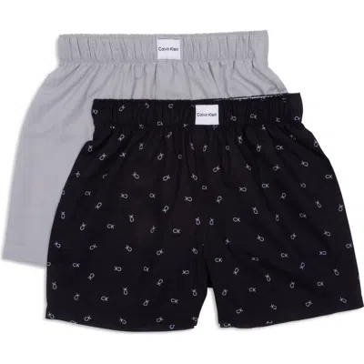 Calvin Klein Kids' 2-pack Assorted Pajama Shorts In Multi