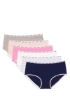Calvin Klein Kids' 6-pack Hipster Briefs In Multi