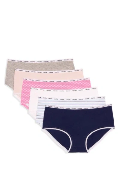 CALVIN KLEIN CALVIN KLEIN KIDS' 6-PACK HIPSTER BRIEFS
