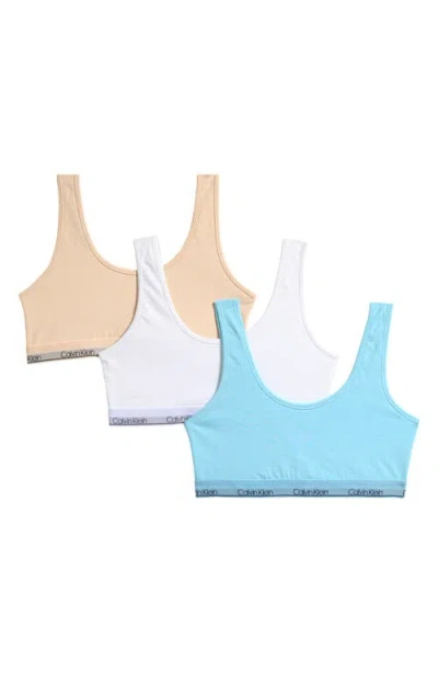 Calvin Klein Kids' Assorted 3-pack Bralettes In Multi