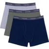 Calvin Klein Kids' Assorted 3-pack Stretch Cotton Boxer Briefs In Multi