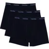 Calvin Klein Kids' Assorted 3-pack Stretch Cotton Boxer Briefs In Blue