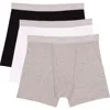 Calvin Klein Kids' Assorted 3-pack Stretch Cotton Boxer Briefs In Multi