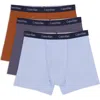Calvin Klein Kids' Assorted 3-pack Stretch Cotton Boxer Briefs In Multi