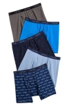 Calvin Klein Kids' Assorted 5-pack Boxer Briefs In Calvin Paper Airplane