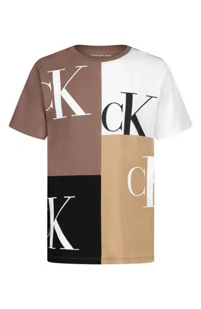 Calvin Klein Kids' Block Party T-shirt In Multi
