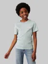 Calvin Klein Kids Chest Monogram T-shirt In Green