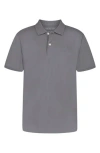 Calvin Klein Kids' Cotton Knit Polo In Gray