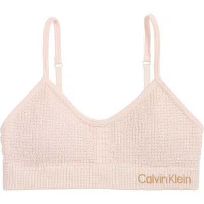 Calvin Klein Kids' Leopard Spot Bralette In Pink