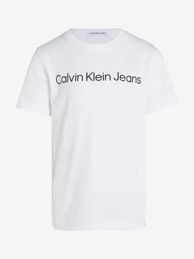 Calvin Klein Kids Logo T-shirt In White