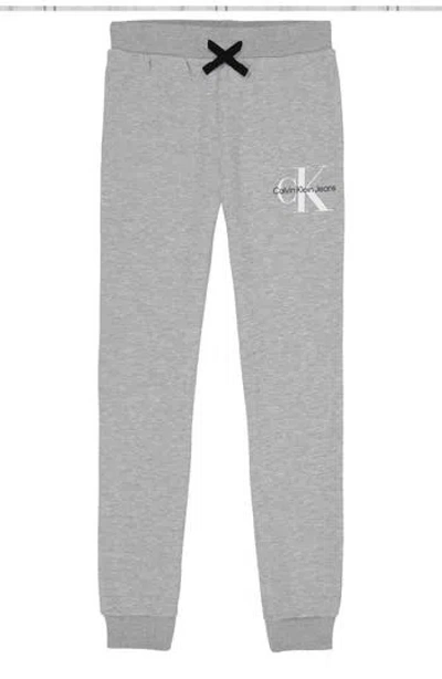 Calvin Klein Kids' Old School Joggers In Gray