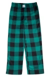 Calvin Klein Kids' Plaid Pajama Pants In Green