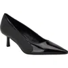 Calvin Klein Kierra Pointed Toe Pump In Black Patent