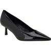 Calvin Klein Kierra Pointed Toe Pump In Black Patent