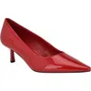 Calvin Klein Kierra Pointed Toe Pump In Medium Red