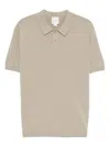 Calvin Klein Polo Shirt Ribbed Short Sleeves In Green