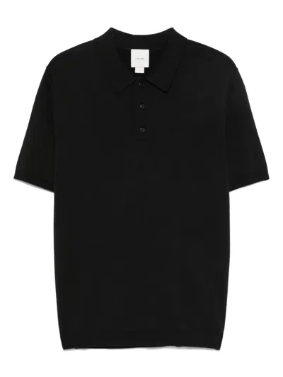 Calvin Klein Knitted Supima Polo Clothing In Black