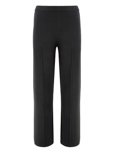 Calvin Klein Knitted Trousers In Black