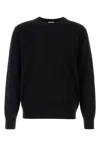Calvin Klein Black Cashmere Blend Sweater In Black