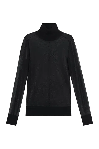 Calvin Klein Knitwork Turtleneck Sweater In Black