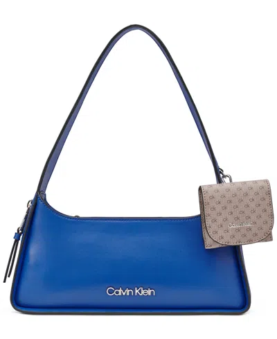 Calvin Klein Kyren Medium Shoulder Handbag In Blue