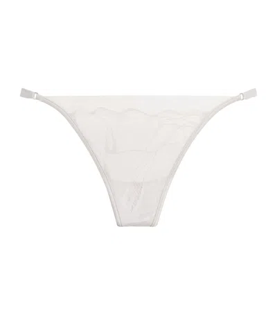 Calvin Klein Lace Bridal Thong In White