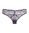 Calvin Klein Womens Instinct Lace-embroidery Stretch-woven Briefs Nightshade In Purple