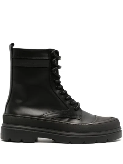Calvin Klein Lace Up Boot High In Black