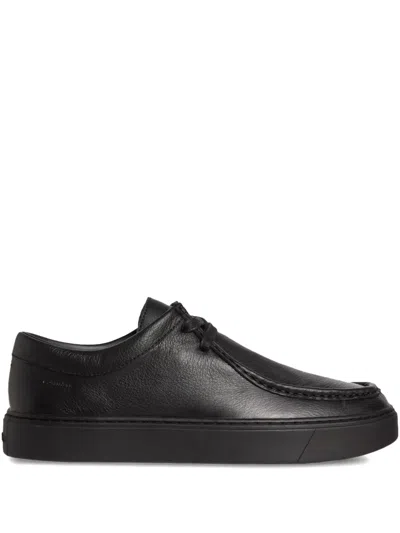 Calvin Klein Lace-up Boots In Black