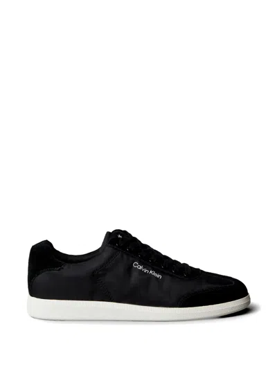 Calvin Klein Lace-up Sneakers In Black