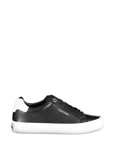 Calvin Klein Lace-up Sneakers In Black