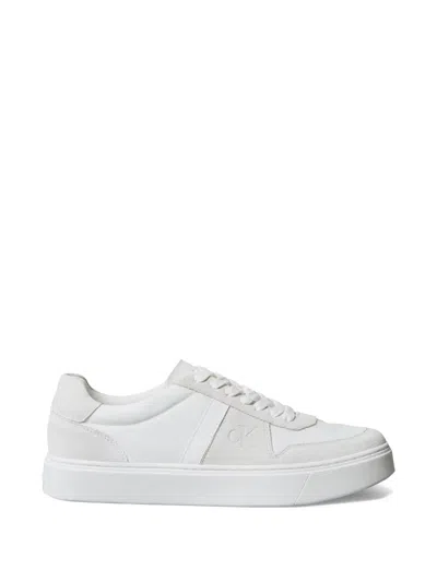 Calvin Klein Lace-up Sneakers In White