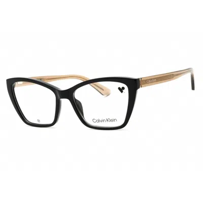 Calvin Klein Ladies Black Cat Eye Eyeglass Frames Ck24523
