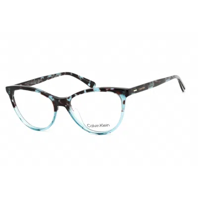 Calvin Klein Ladies Brown Cat Eye Eyeglass Frames Ck21519 In Multi