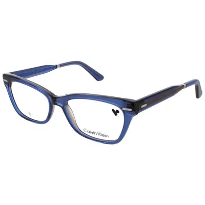 Calvin Klein Ladies Brown Rectangular Eyeglass Frames Ck-ck23512-538-52