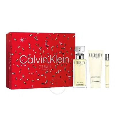 Calvin Klein Kids'  Ladies Eternity Gift Set Fragrances 3616304678318 In Neutral
