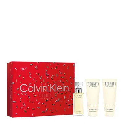 Calvin Klein Ladies Eternity Gift Set Fragrances 3616304678325 In White