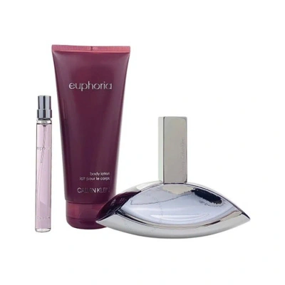 Calvin Klein Ladies Euphoria Gift Set Fragrances 3616303455217 In White