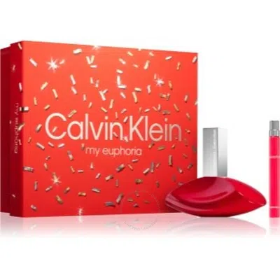 Calvin Klein Ladies My Euphoria Gift Set Fragrances 3616304678066 In Orange
