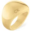 Calvin Klein Ladies Playful Organic Shapes Yellow Gold Plated Ring