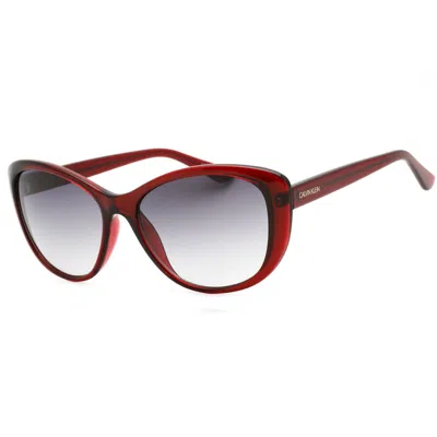 Calvin Klein Ladies' Sunglasses  Ck19560s-605  57 Mm Gbby2 In Burgundy