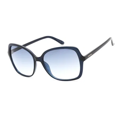 Calvin Klein Ladies' Sunglasses  Ck19561s-410  57 Mm Gbby2 In Blue