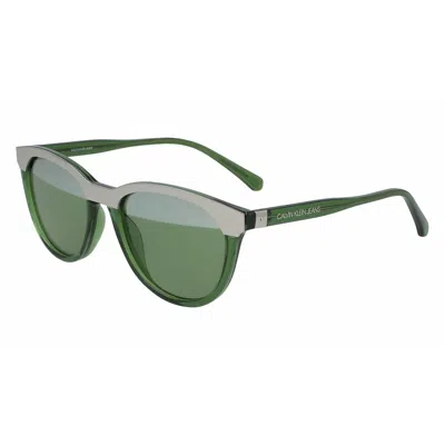 Calvin Klein Ladies' Sunglasses  Ckj19519s-320  54 Mm Gbby2 In Green