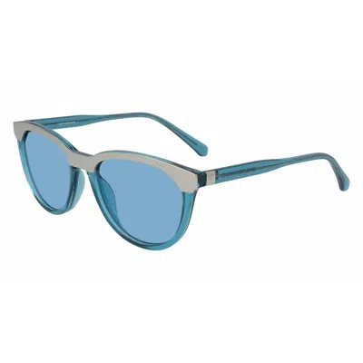 Calvin Klein Ladies' Sunglasses  Ckj19519s-450  54 Mm Gbby2 In Blue