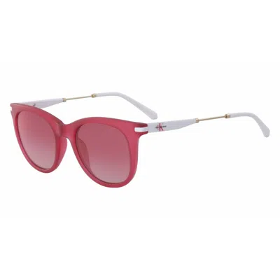 Calvin Klein Ladies' Sunglasses  Ckj19701s-655  50 Mm Gbby2 In Red
